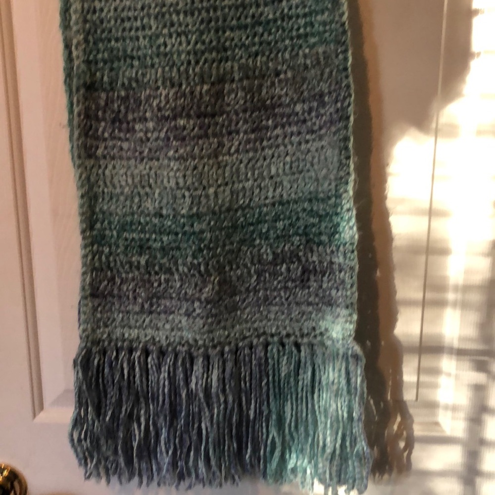 Handcrafted Green and Blue knit